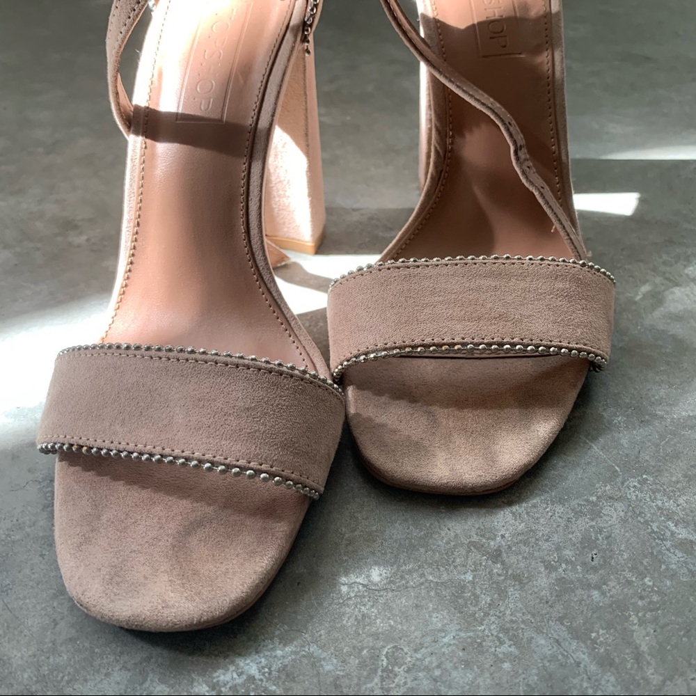 Topshop Selma Nude Sandals - Picture 3 of 5
